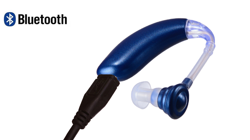 Audífonos BTE Bluetooth con pilas recargables