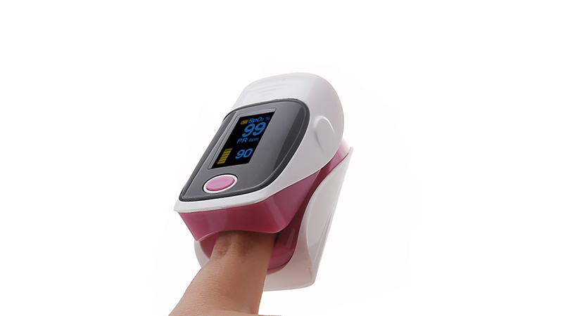 Oxímetro de pulso de dedo SpO2 Monitor de saturación de oxígeno en sangre con pantalla OLED
