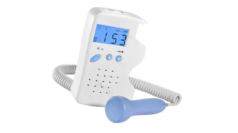 Doppler fetal de mano del monitor del ritmo cardíaco del bebé del uso en el hogar