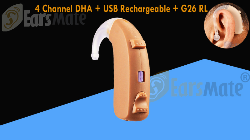 Audífono digital recargable Earsmate Open Fit Mini BTE G26RL