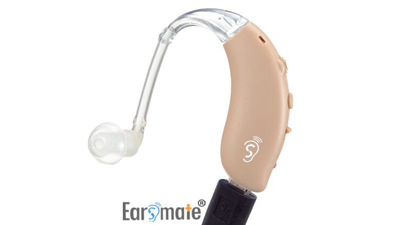 Nuevo tubo de sonido recargable de ajuste abierto detrás de la oreja Audífonos BTE