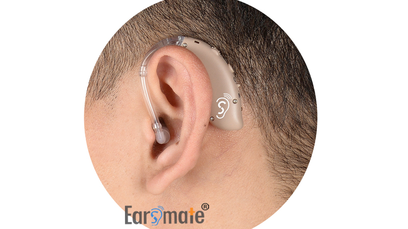 Nuevo tubo de sonido recargable de ajuste abierto detrás de la oreja Audífonos BTE