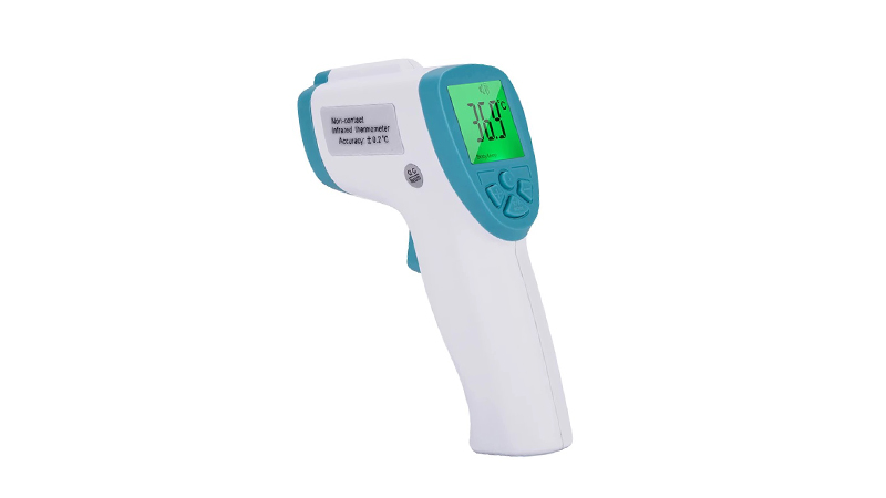 Termómetro infrarrojo digital de frente sin contacto con pistola de medición de temperatura corporal
